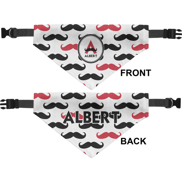 Mustache Print Pet Bandana Approval