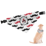 Mustache Print Dog Bandana - Medium (Personalized)