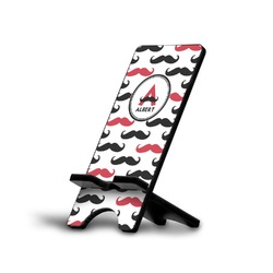 Mustache Print Cell Phone Stand (Large) (Personalized)