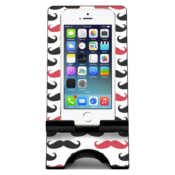 Mustache Print Phone Stand w/ Phone