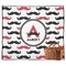 Mustache Print Outdoor Picnic Blanket (Personalized)