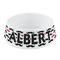Mustache Print Plastic Dog Bowl - Small (Personalized)