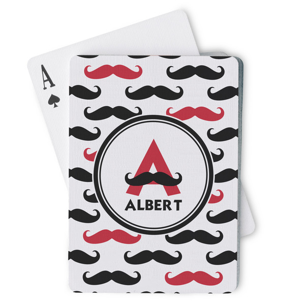 Custom Mustache Print Playing Cards (Personalized)