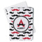 Mustache Print Playing Cards - Front View