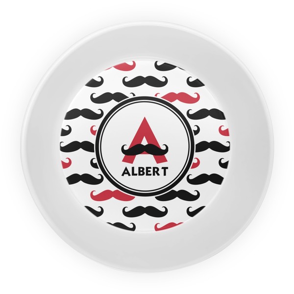 Mustache Print Melamine Bowl - Center