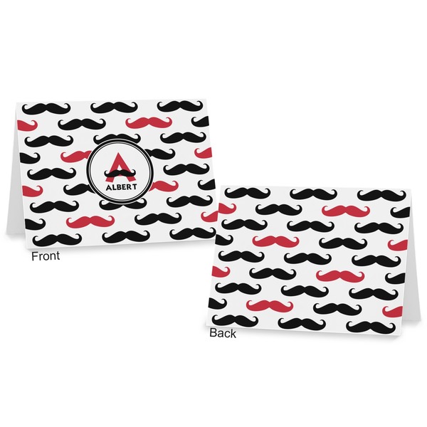 Mustache Print Postcard - Front and Back