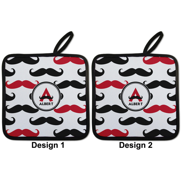 Mustache Print Pot Holders - Set of 2 APPROVAL