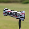 Mustache Print Putter Cover - On Putter