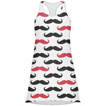 Mustache Print Racerback Dress