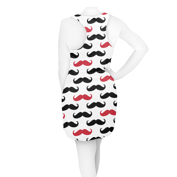 Mustache Print Racerback Dress - On Model - Back