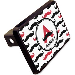 Mustache Print Rectangular Trailer Hitch Cover - 2" (Personalized)