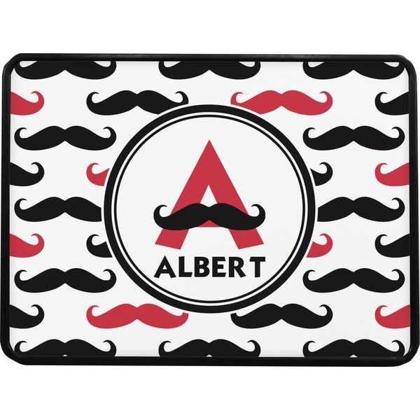 Mustache Print Rectangular Car Hitch Cover w/ FRP Insert (Select Size)