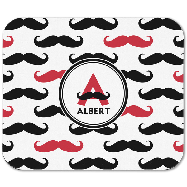 Mustache Print Rectangular Mouse Pad - APPROVAL