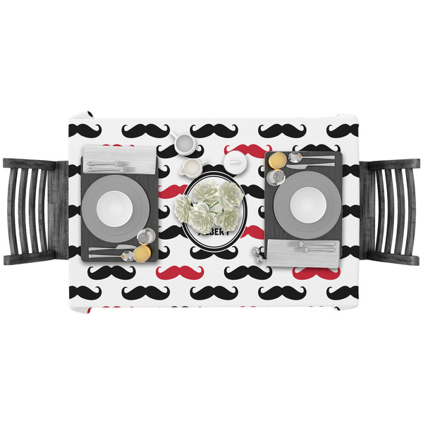 Mustache Print Rectangular Tablecloths - LIFESTYLE