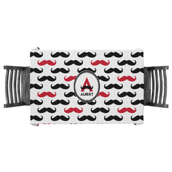Mustache Print Tablecloth - 58"x58" (Personalized)