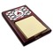 Mustache Print Red Mahogany Sticky Note Holder (Personalized)