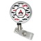 Mustache Print Retractable Badge Reel (Personalized)