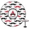 Mustache Print Round Table Top