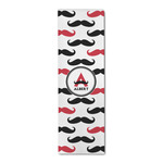 Mustache Print Runner Rug - 2.5'x8' w/ Name and Initial