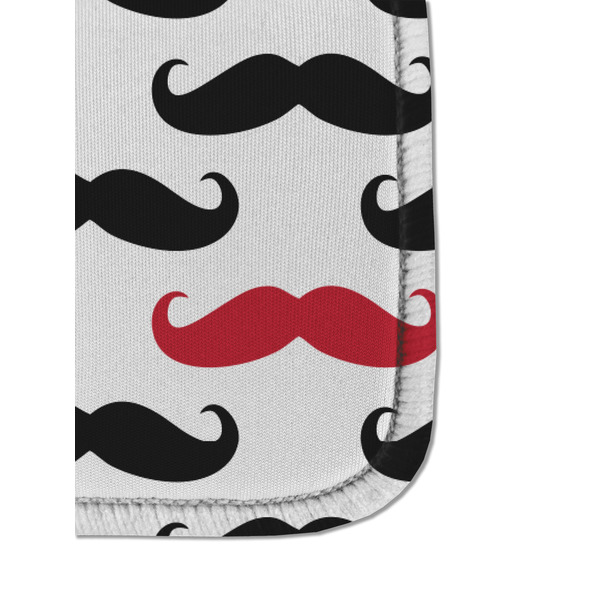 Mustache Print Sanitizer Holder Keychain - Detail