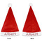 Mustache Print Santa Hats - Front and Back (Double Sided Print) APPROVAL