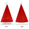 Mustache Print Santa Hats - Front and Back (Single Print) APPROVAL