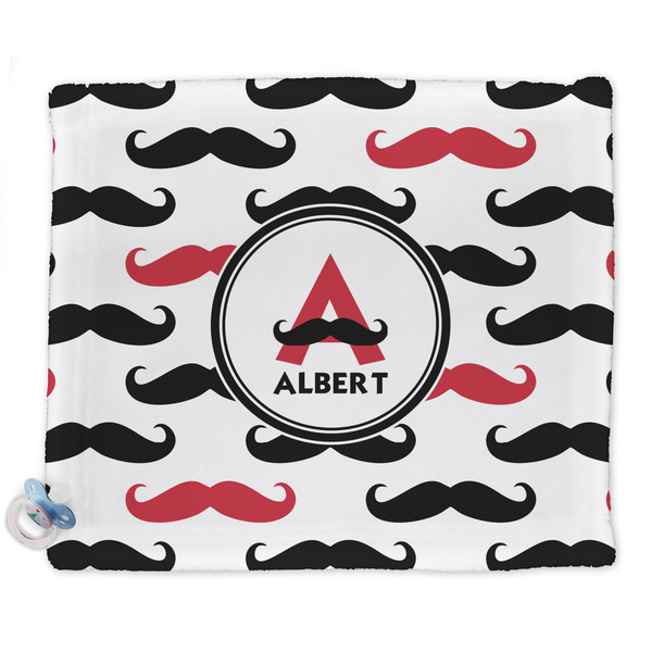 Custom Mustache Print Security Blankets - Double Sided (Personalized)