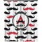 Mustache Print Extra Long Shower Curtain - 70"x84" (Personalized)