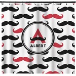 Mustache Print Shower Curtain - Custom Size (Personalized)
