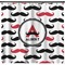 Mustache Print Shower Curtain (Personalized) (Non-Approval)