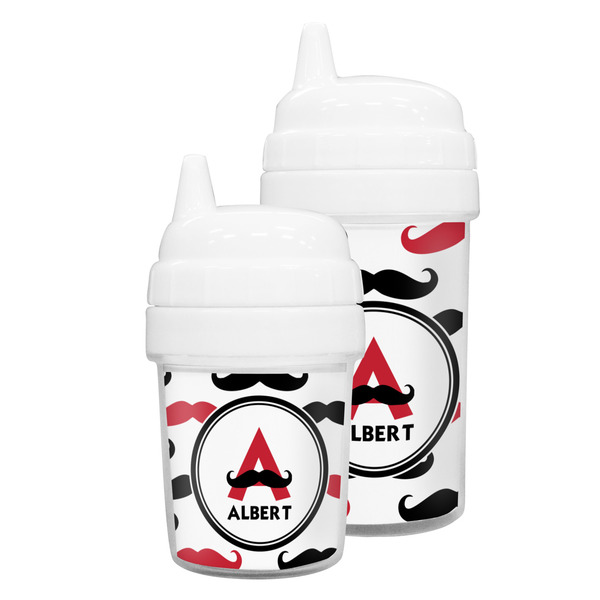 Mustache Print Sippy Cups