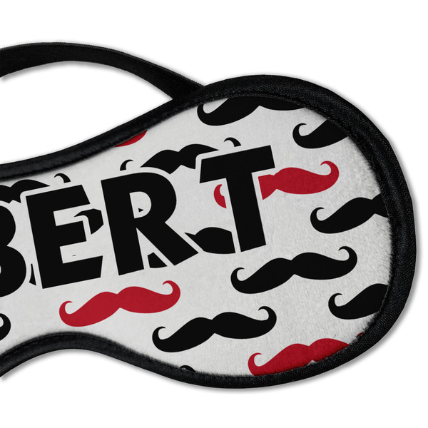 Mustache Print Sleeping Eye Mask - DETAIL Large