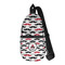 Mustache Print Sling Bag (Personalized)