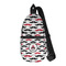 Mustache Print Sling Bag (Personalized)