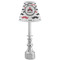 Mustache Print Small Chandelier Lamp - LIFESTYLE (on candle stick)