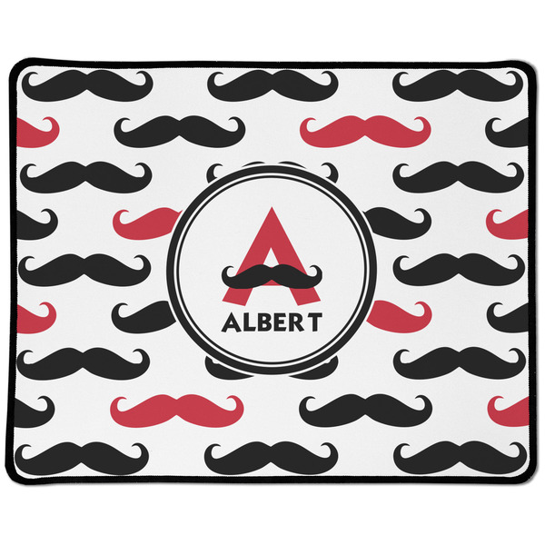 Custom Mustache Print Large Gaming Mouse Pad - 12.5" x 10" (Personalized)