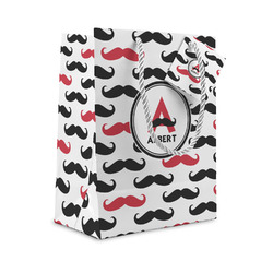 Mustache Print Small Gift Bag (Personalized)