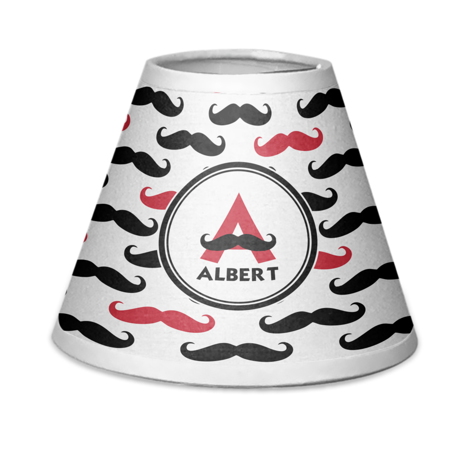 Mustache Print Chandelier Lamp Shade (Personalized) YouCustomizeIt