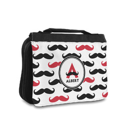 Mustache Print Toiletry Bag - Small (Personalized)