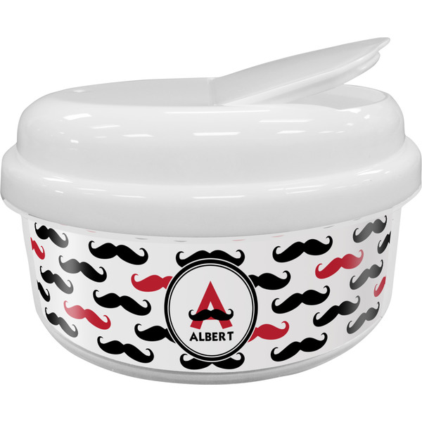 Custom Mustache Print Snack Container (Personalized)
