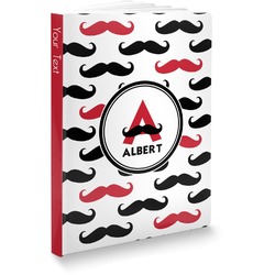 Mustache Print Softbound Notebook (Personalized)