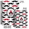 Mustache Print Spiral Journal - Comparison