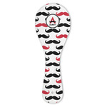 Mustache Print Ceramic Spoon Rest (Personalized)