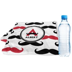 Mustache Print Sports & Fitness Towel (Personalized)