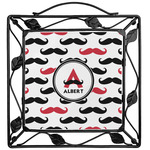 Mustache Print Square Trivet (Personalized)