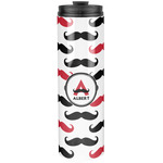 Mustache Print Stainless Steel Skinny Tumbler - 20 oz (Personalized)