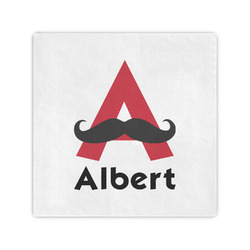 Mustache Print Cocktail Napkins (Personalized)