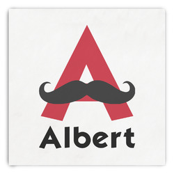Mustache Print Paper Dinner Napkins (Personalized)