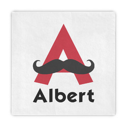 Mustache Print Decorative Paper Napkins (Personalized)