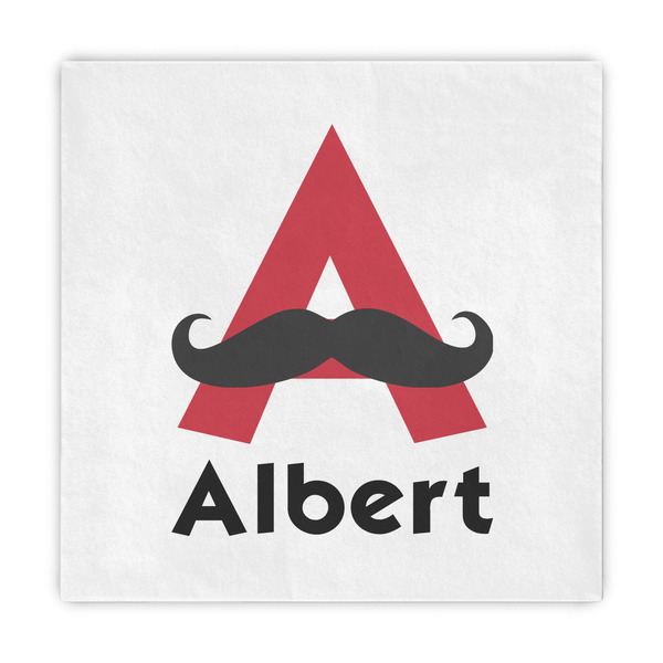 Custom Mustache Print Decorative Paper Napkins (Personalized)